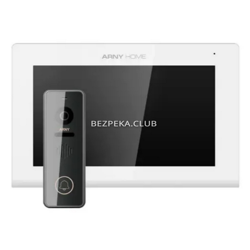Комплект видеодомофона Arny AVD-7432A white+graphite - Фото 1