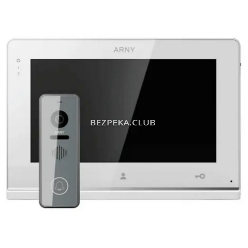 Комплект видеодомофона Arny AVD-7132 white+graphite - Фото 1