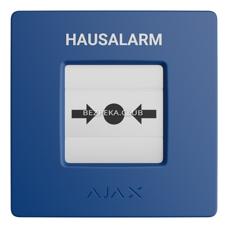 Беспроводная программируемая кнопка с механизмом сброса Ajax ManualCallPoint (Blue) Jeweller - Фото 5