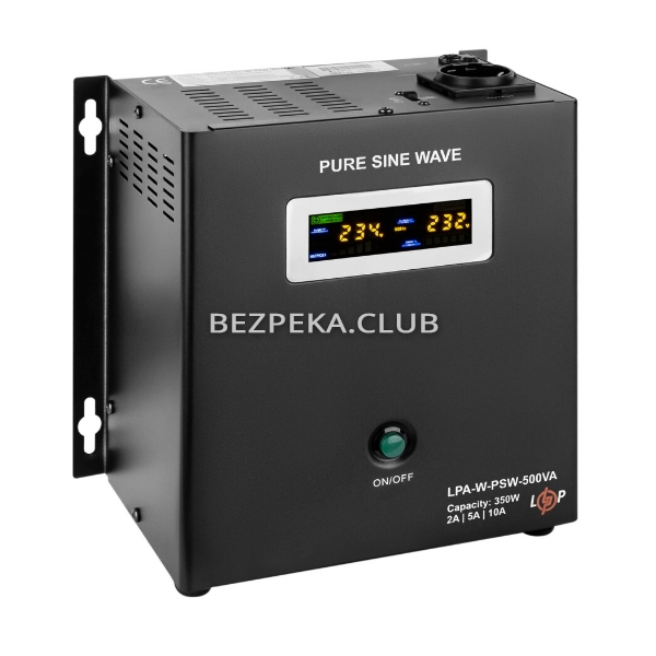 Uninterruptible power supply Logicpower LPA-W-PSW-500VA(350W) 2A/5A/10A with external battery connection - Image 2