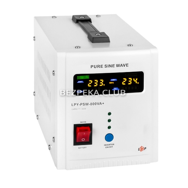 Uninterruptible power supply Logicpower LPY-PSW-800VA+(560W) 5A/15A with external battery connection - Image 2