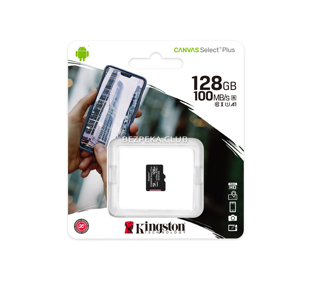 Memory card Kingston microSDXC 128GB Canvas Select Plus Class 10 UHS-I U1 V10 A1 - Image 3