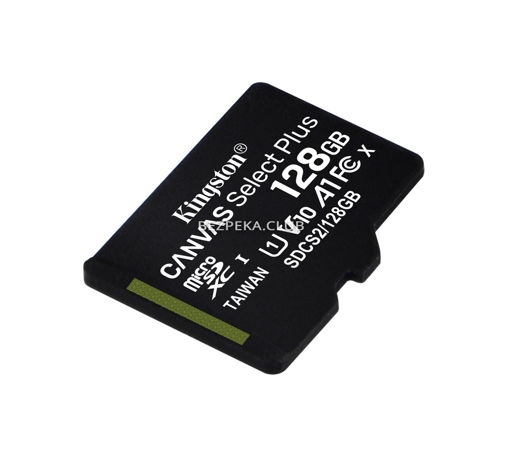 Карта памяти Kingston microSDXC 128GB Canvas Select Plus Class 10 UHS-I U1 V10 A1 - Фото 2