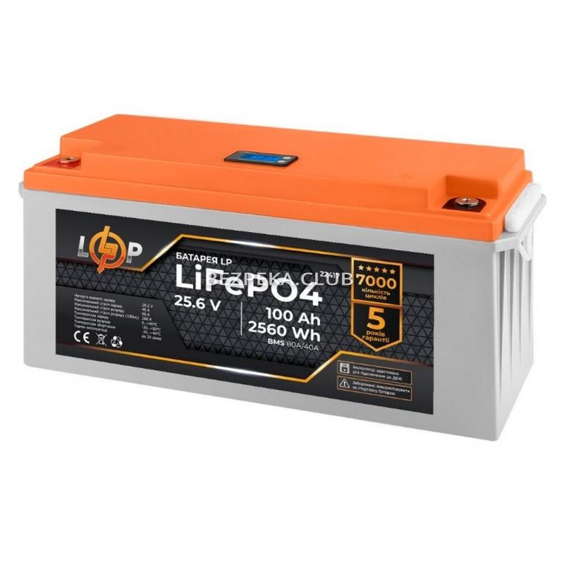 Battery LogicPower LP LiFePO4 LCD 24V-100 Ah (BMS 80/40A) - Image 3