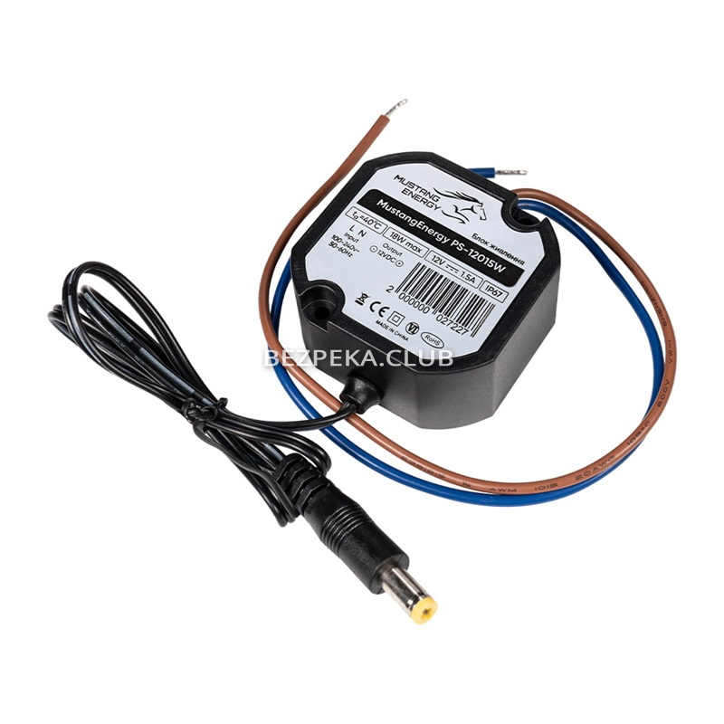 Power Supply Mustang Energy PS-12015W 12V/1.5A moisture-proof - Image 2