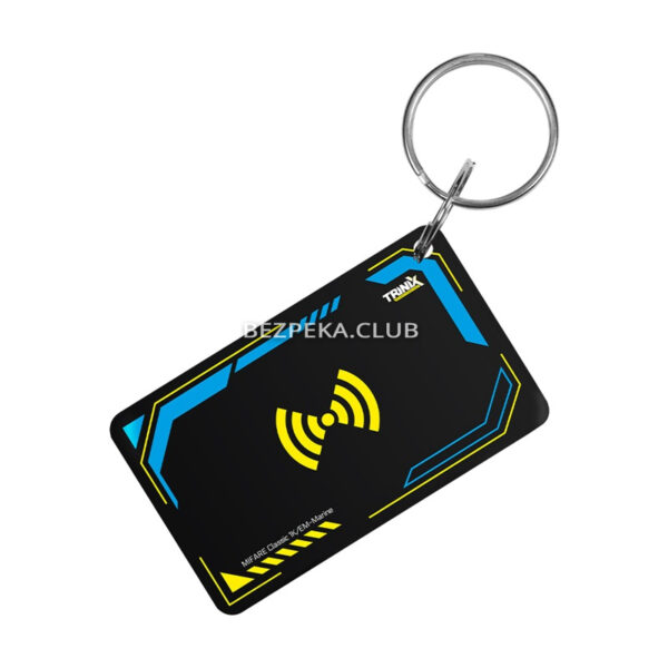 Access control/Cards, Keys, Keyfobs Key fob EM-Marine+Mifare Trinix Proximity-key EM+MF epoxy rectangular 30x50 mm yellow-blue