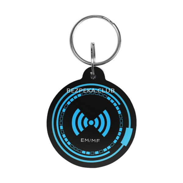 Access control/Cards, Keys, Keyfobs Key fob EM-Marine+Mifare Trinix Proximity-key EM+MF epoxy round d=35 mm blue