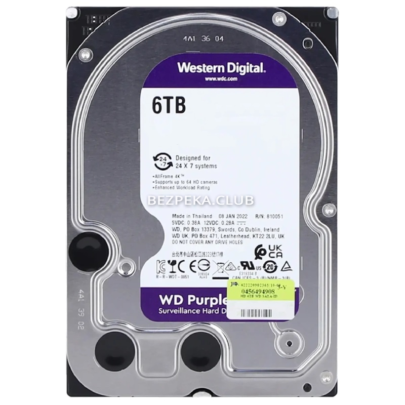 HDD 6 TB Western Digital WD63PURU - Image 1
