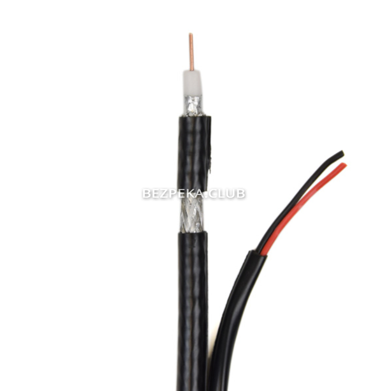 Coaxial cable GoldMine RG690-Cu+2*0.5 PE, external combined, coil 100 m - Image 1