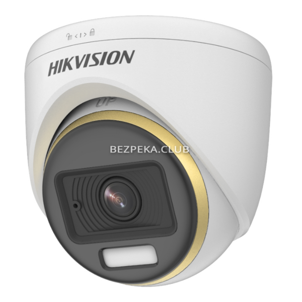 Системи відеоспостереження/Камери стеження 2 Мп HDTVI відеокамера Hikvision DS-2CE72DF3T-F (2.8 мм) ColorVu