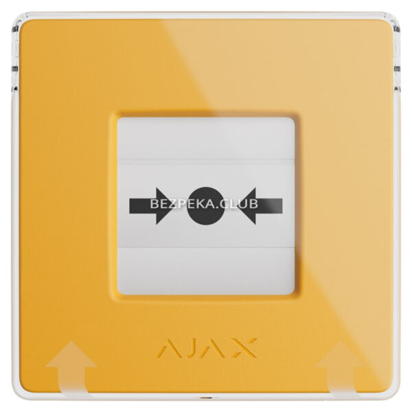 Пожежна сигналізація/Ручні зривачі Бездротова програмована кнопка з механізмом скидання Ajax ManualCallPoint (Yellow) Jeweller