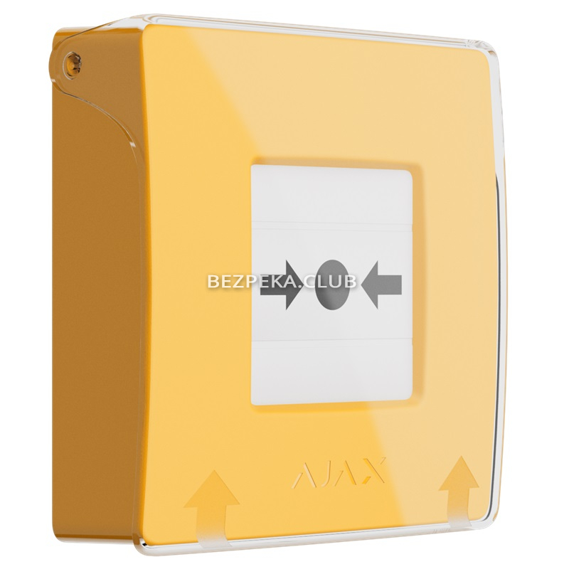 Бездротова програмована кнопка з механізмом скидання Ajax ManualCallPoint (Yellow) Jeweller - Зображення 4