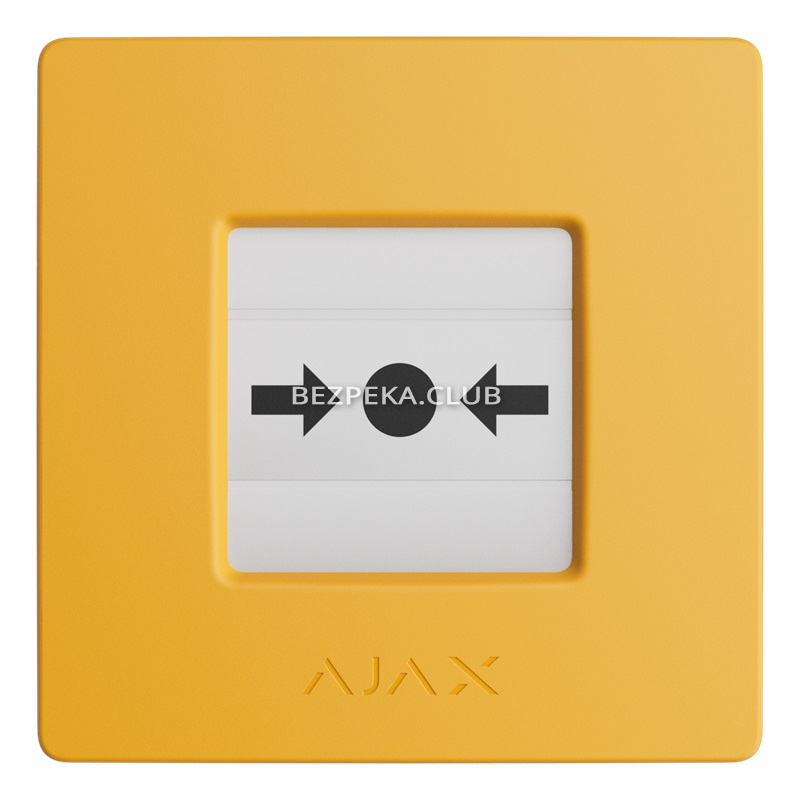 Бездротова програмована кнопка з механізмом скидання Ajax ManualCallPoint (Yellow) Jeweller - Зображення 6