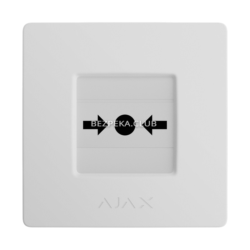 Беспроводная программируемая кнопка с механизмом сброса Ajax ManualCallPoint (White) Jeweller - Фото 6