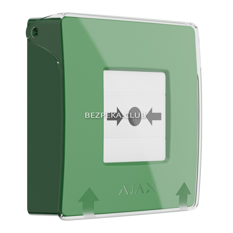 Беспроводная программируемая кнопка с механизмом сброса Ajax ManualCallPoint (Green) Jeweller - Фото 4
