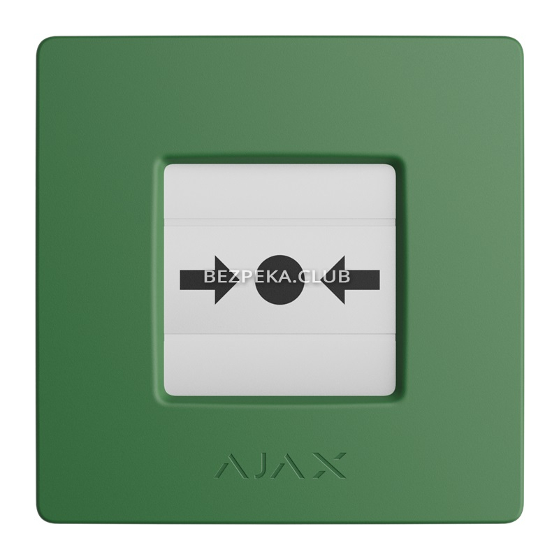 Беспроводная программируемая кнопка с механизмом сброса Ajax ManualCallPoint (Green) Jeweller - Фото 6