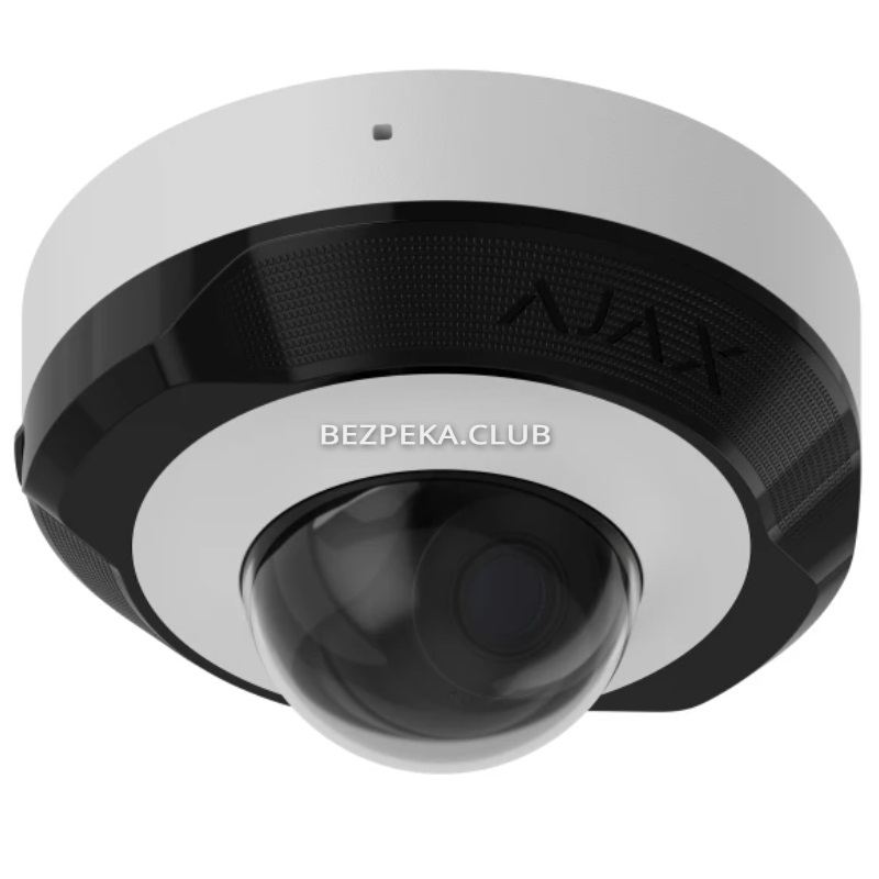 5 Мп IP-камера Ajax DomeCam Mini white (5 Mп/2.8 мм) - Зображення 1