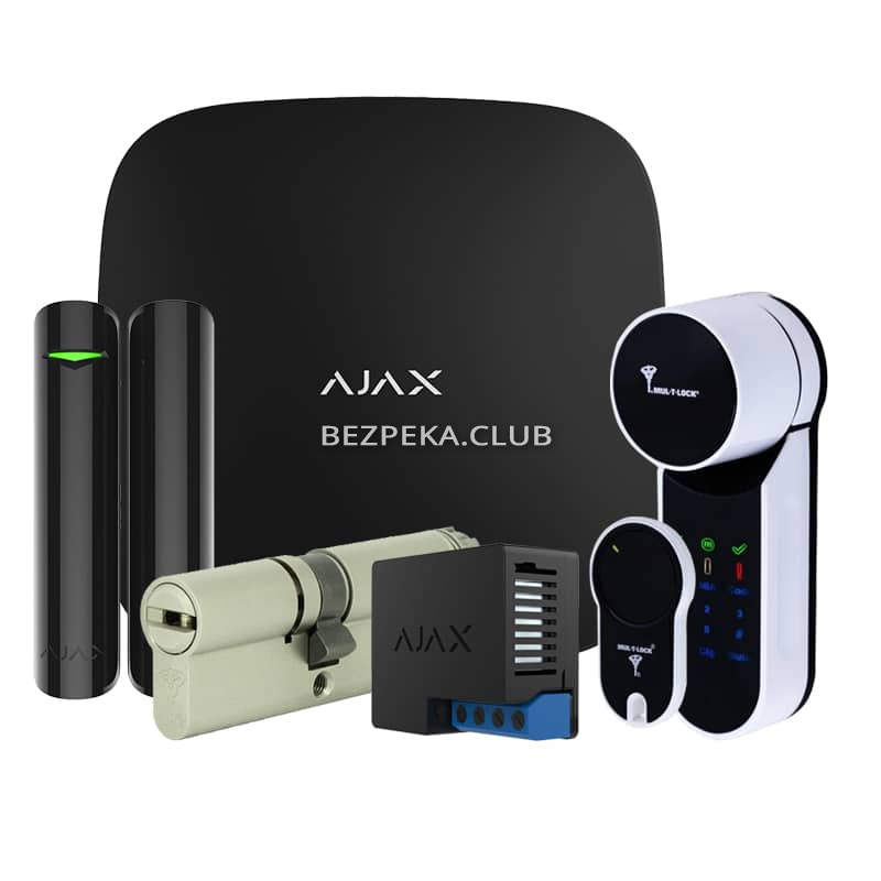 Комплект бездротової сигналізації Ajax StarterKit black + Mul-T-Lock Entr - Зображення 1