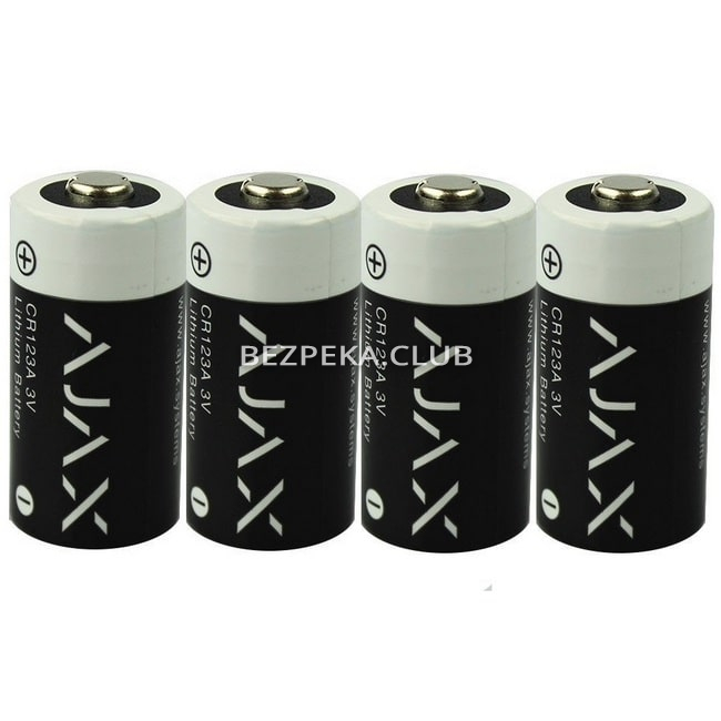 Батарейка Ajax CR123A 4 шт - Зображення 1
