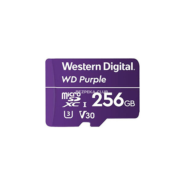 Системы видеонаблюдения/MicroSD для видеонаблюдения Карта памяти MicroSDXC 256GB UHS-I Western Digital