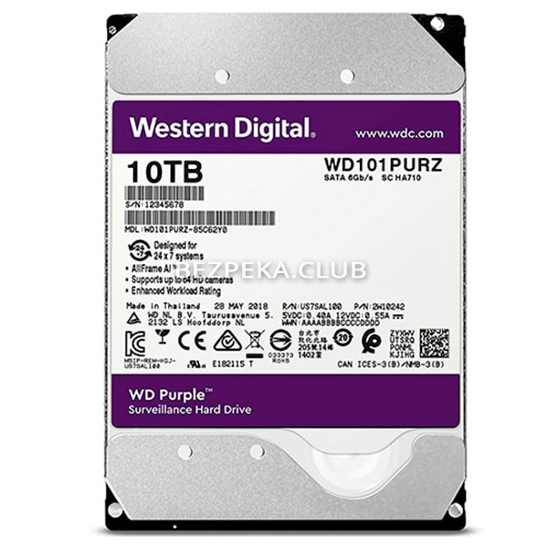 Жорсткий диск 10 TB Western Digital WD101PURZ - Зображення 1