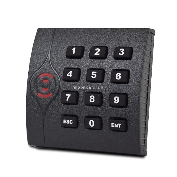 Системи контролю доступу/Кодові клавіатури Кодова клавіатура ZKTeco KR202E з вбудованим зчитувачем карт/брелоків/браслетів