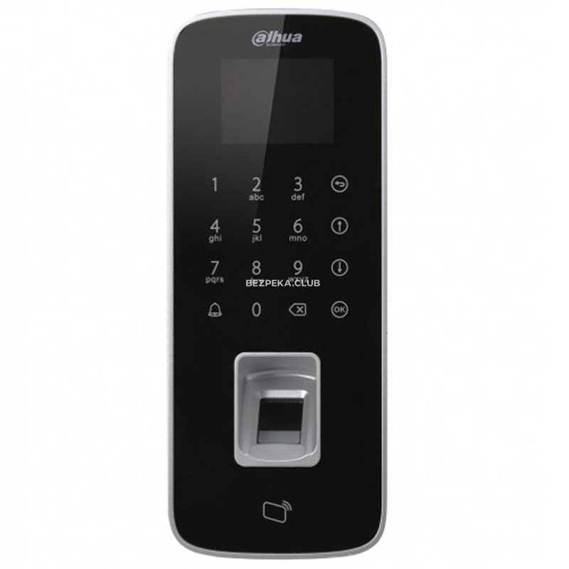 Dahua DHI-ASI1212D biometric terminal with fingerprint scanning and RFID card reader - Image 1