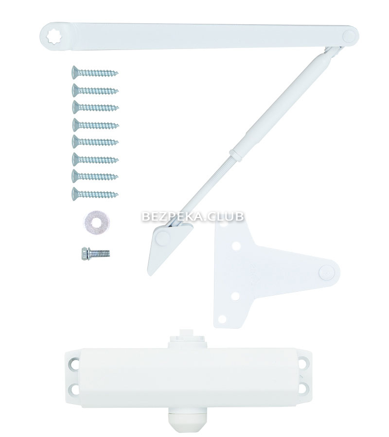 Door сloser Ryobi 8803 glossy white UNIV ARM up to 65 kg - Image 4