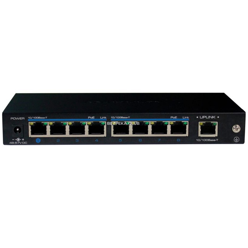 8-port switch with 4 ports PoE Utepo UTP1-SW0801-SP60-4P unmanaged - Image 1