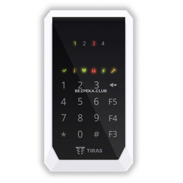 Охоронні сигналізації/Клавіатура для сигналізації Кодова клавіатура Tiras K-PAD4+ для управління охранною системою Orion NOVA II