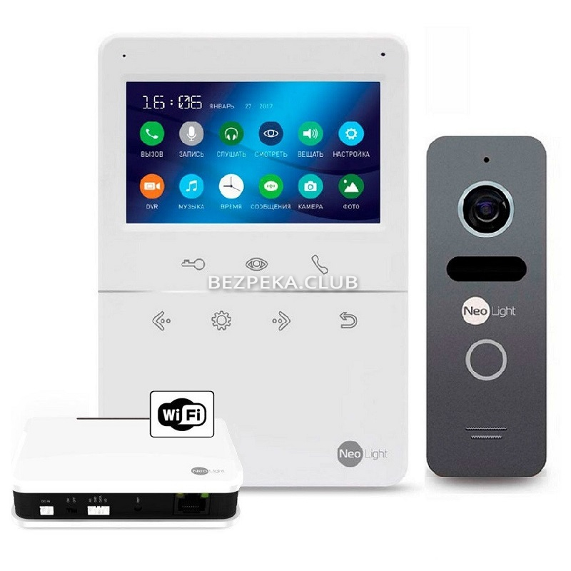 Video intercom kit NeoLight Tetta+ WiFi Box graphite - Image 1