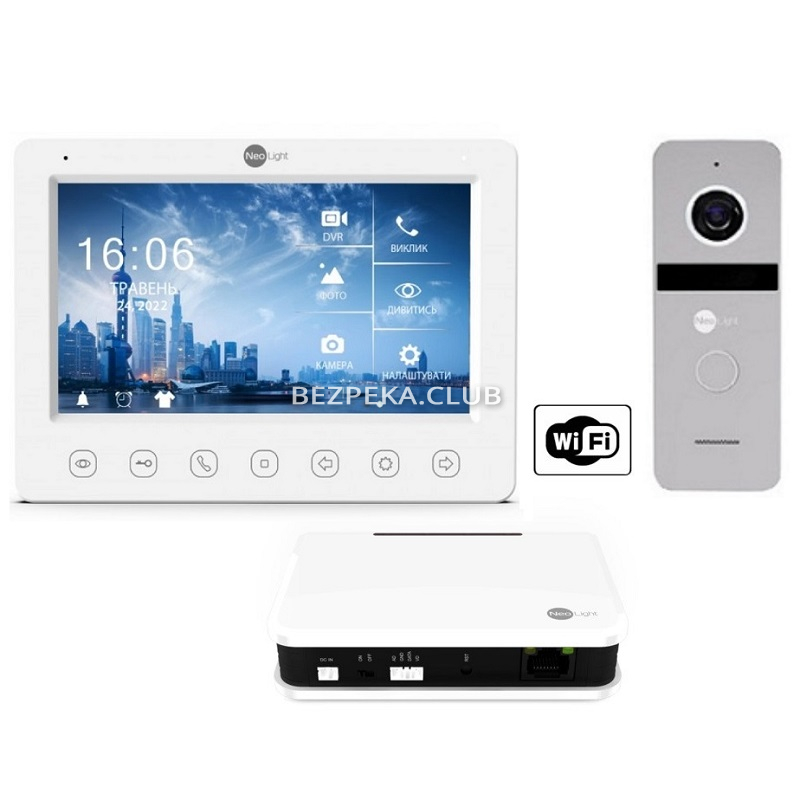 Video intercom kit NeoLight Kappa HD WiFi Box silver - Image 1