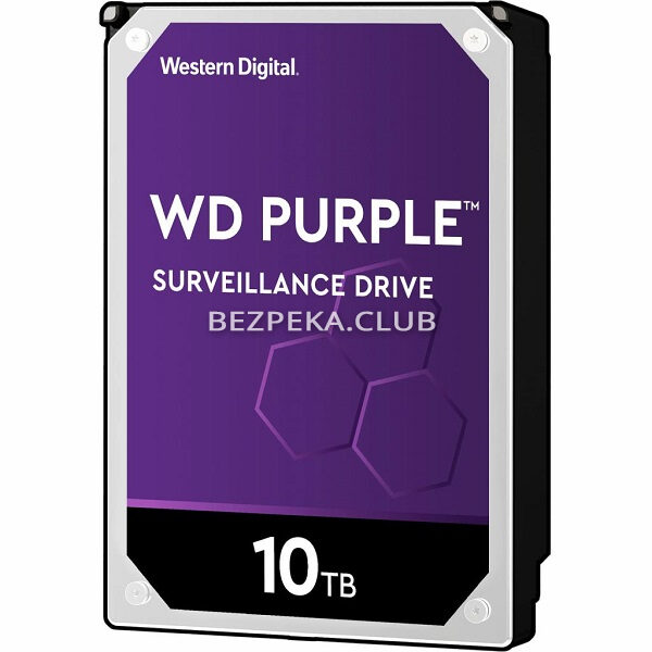 Системи відеоспостереження/Жорсткий диск для відеоспостереження Жорсткий диск 10 TB Western Digital WD102PURZ