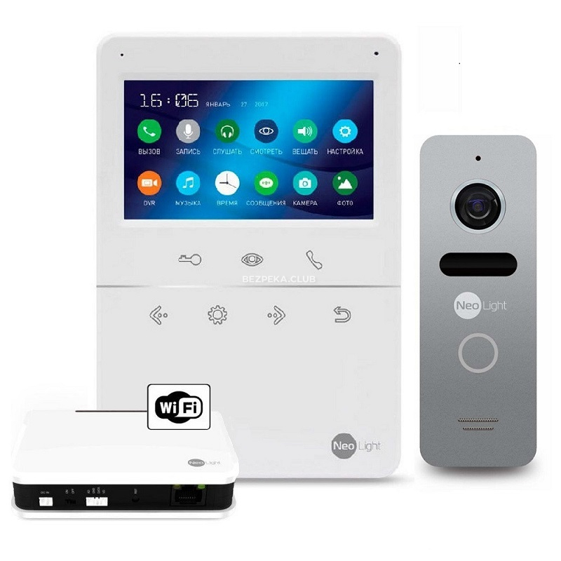 Video intercom kit NeoLight Tetta+ WiFi Box silver - Image 1