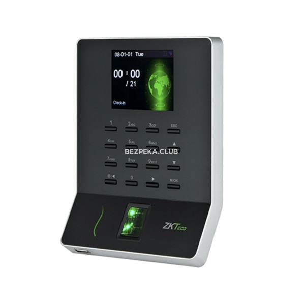 Biometric terminal ZKTeco WL20 black with a fingerprint reader and EM-Marine cards with Wi-Fi - Image 1