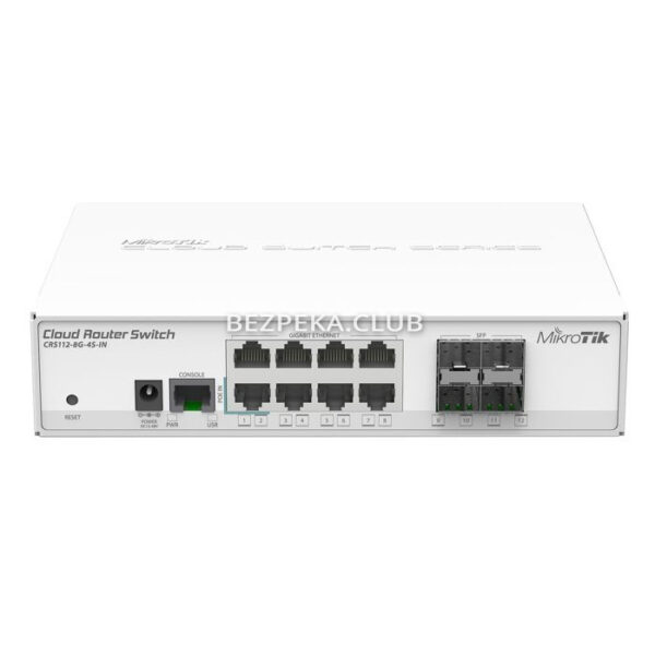 Network Hardware/Switches 8-Port gigabit Switch MikroTik CRS112-8G-4S-IN managed