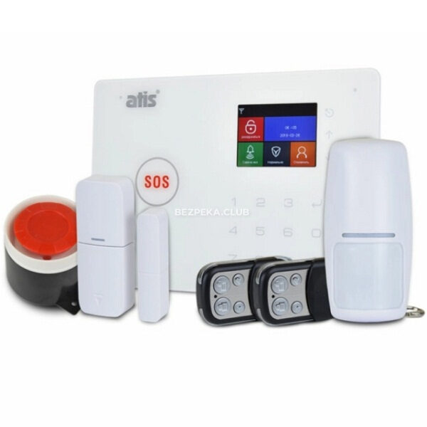 Охоронні сигналізації/Комплекти сигналізацій Комплект бездротової сигналізації Atis Kit GSM+WiFi 130T з підтримкою застосунку Tuya Smart