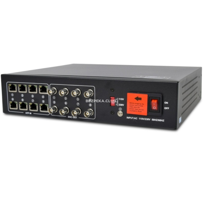 8-канальний приймач відеосигналу Atis AL-1208 UHD активний - Зображення 1