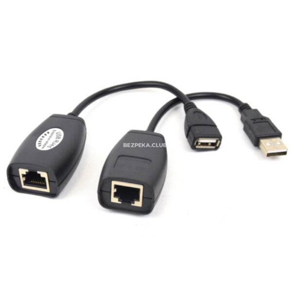 Системи відеоспостереження/Балуни Приймач-передавач відеосигналу Atis USB to RJ45 на 45 м пасивний