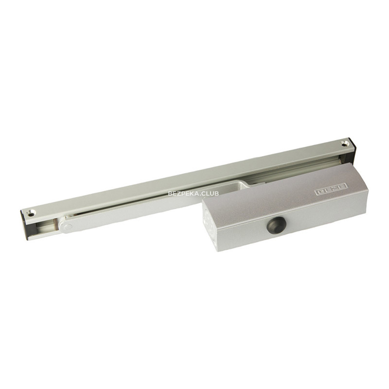 Door closer Geze TS-3000 silver with guide rail - Image 1