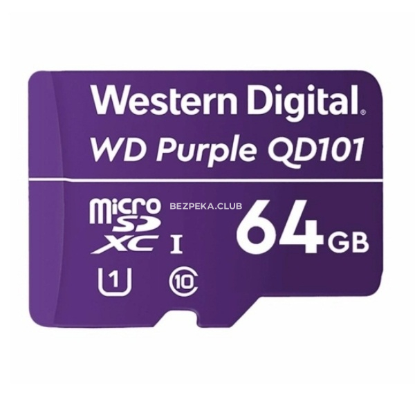 Карта памяти MEMORY MicroSDXC 64GB UHS-I WDD064G1P0C WDC Western Digital - Фото 1