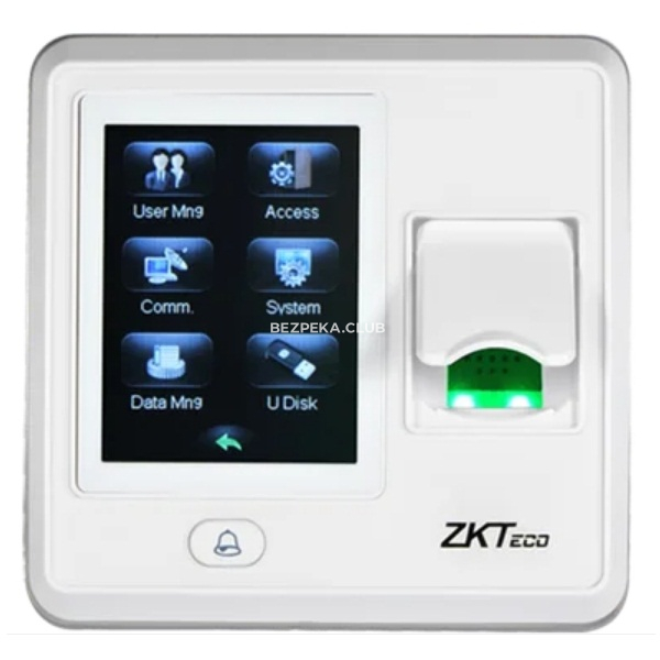 Биометрический терминал ZKTeco SF300 (ZLM60) со считывателем RFID карт, TFT дисплеем и сканером отпечатков пальцев (White) - Фото 1