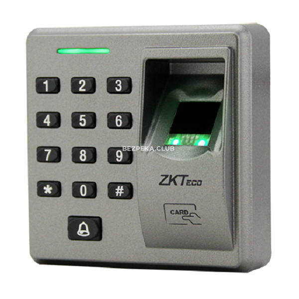 Системи контролю доступу/Біометрична аутентифікація Біометричний термінал ZKTeco FR1300[ID] зі зчитувачем RFID карт, кодовою клавіатурою і сканером відбитків пальців