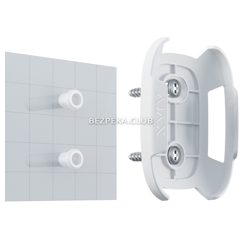 Ajax Holder white for fixing a Button or DoubleButton on surfaces - Image 1