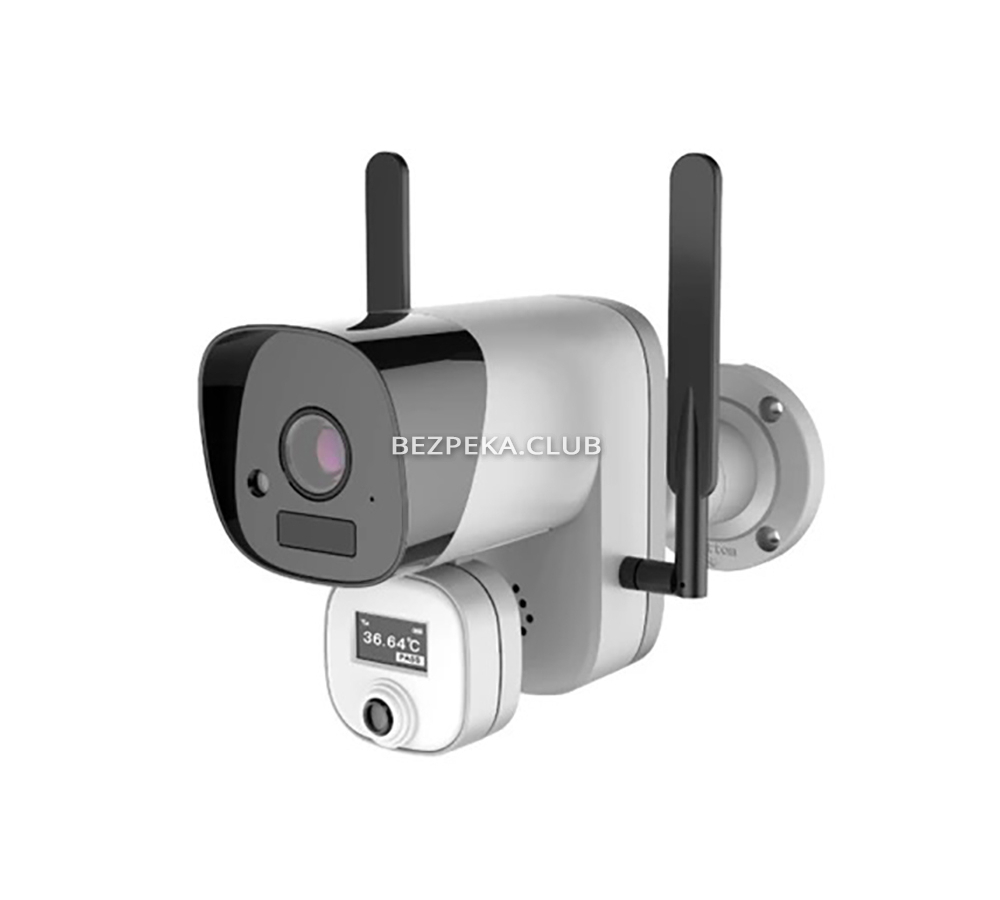 2 Мп Wi-Fi-відеокамера для вимірювання температури тіла ZKTeco ZN-T3 з акумулятором - Зображення 1