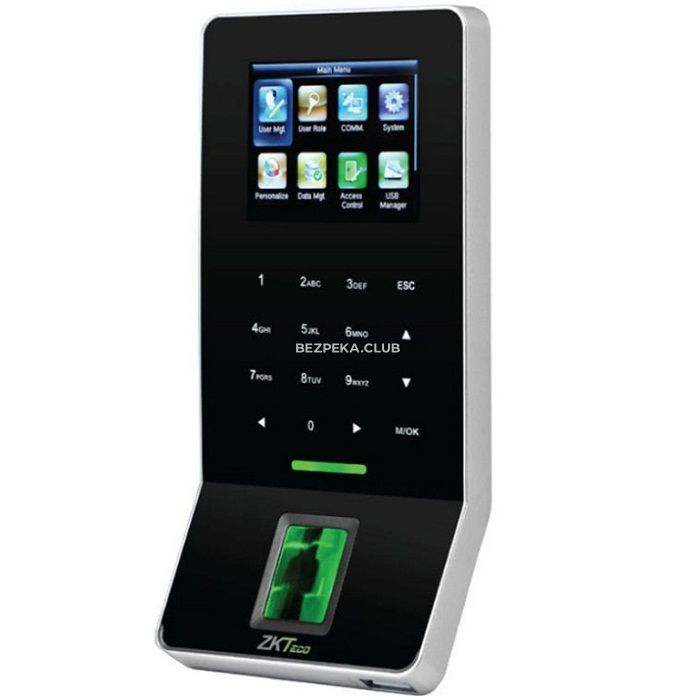 Биометрический терминал ZKTeco F22 со сканером отпечатка пальца, сенсорной клавиатурой и встроенным Wi-Fi модулем - Фото 4