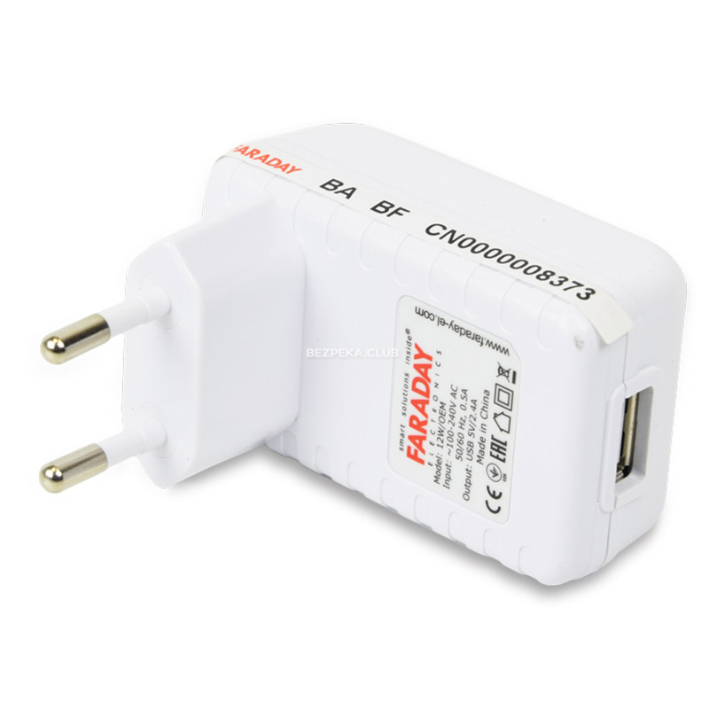 Power Supply Faraday Electronics 12W/OEM with USB output 5V/2.4A - Image 1