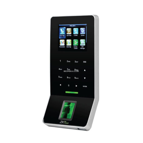Access control/Biometric systems Biometric terminal ZKTeco F22 ID with a fingerprint reader and EM-Marine cards