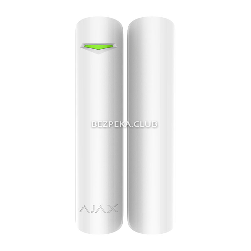 Wireless magnetic opening detector Ajax DoorProtect Plus white with shock and tilt sensor - Image 1