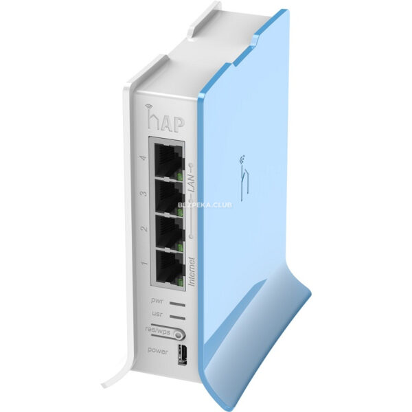 Мережеве обладнання/Wi-Fi маршрутизатори, Точки доступу Wi-Fi маршрутизатор MikroTik hAP liteTC (RB941-2nD-TC) з 4-портами Ethernet